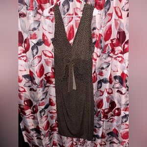 ChicBrown Polka Dot Dress